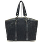 Christian Dior Tote Bag Canvas / leather black Flower embroidery Trotter Women