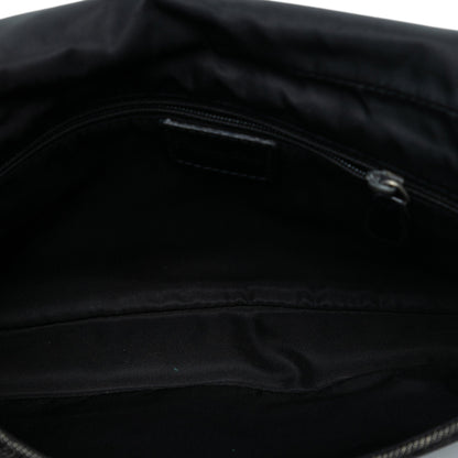 Gray Dior Denim Malice Flap Shoulder Bag