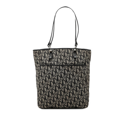 Black Dior Oblique Canvas Tote