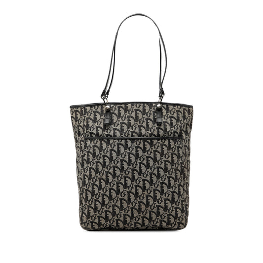 Black Dior Oblique Canvas Tote