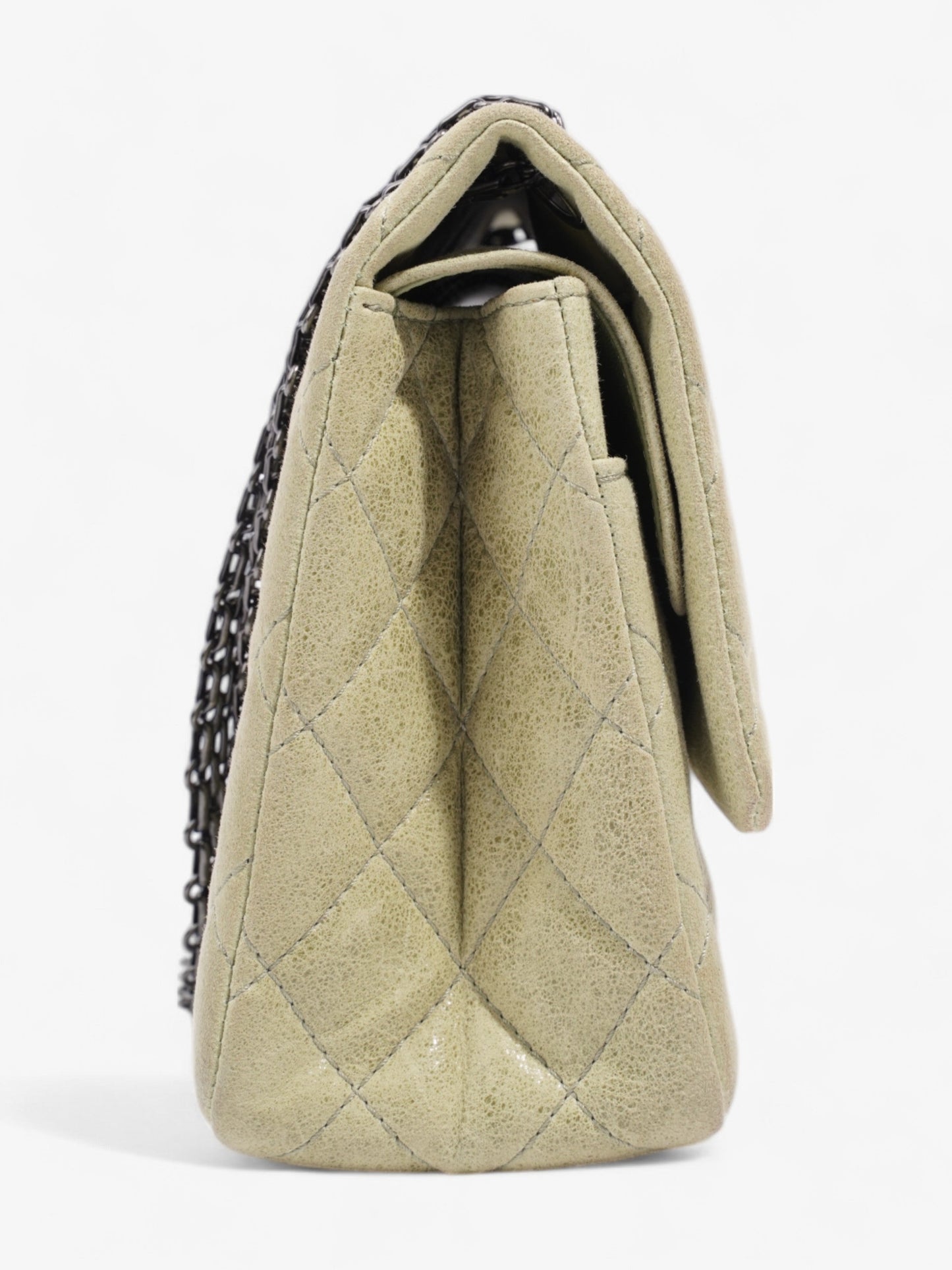 Chanel 2 55 Reissue Pistachio Green Nubuck