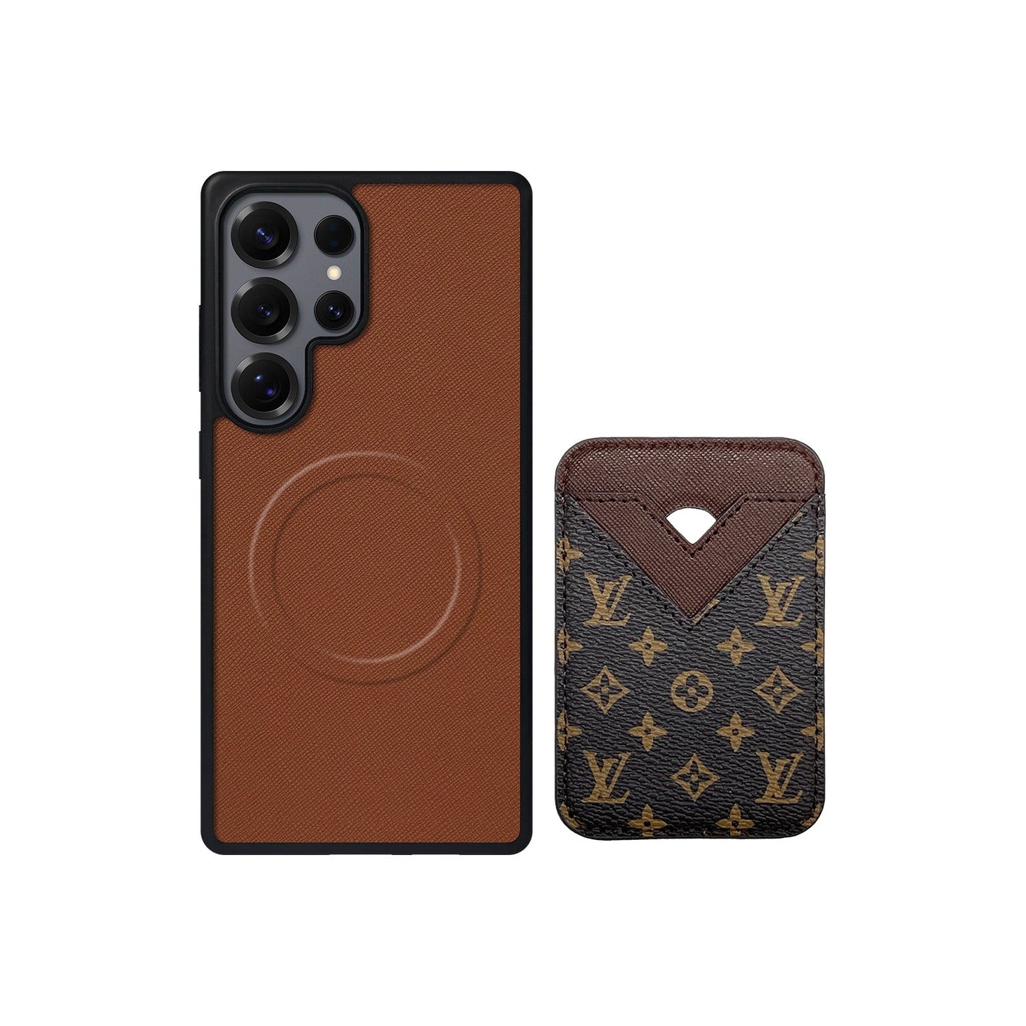 MAGSAFE CARDHOLDER LV BROWN SMALL MONOGRAM
