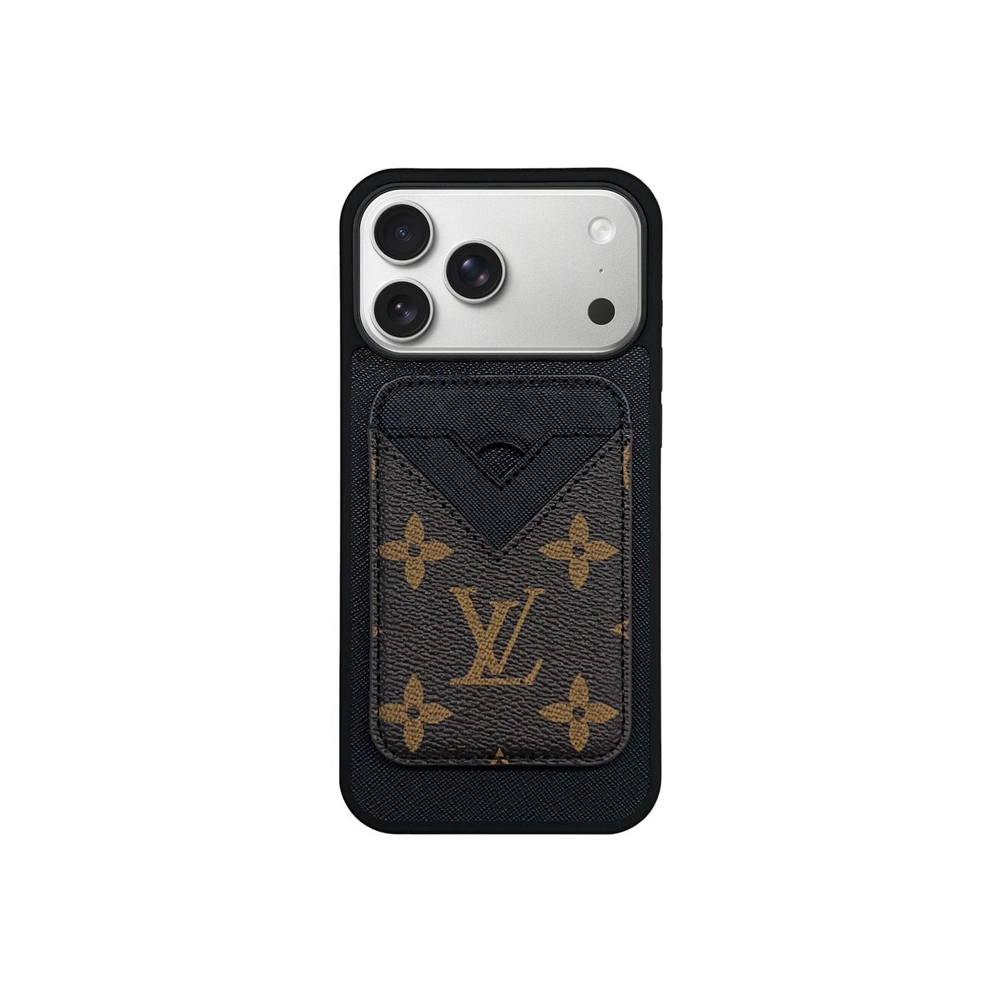 MAGSAFE CARDHOLDER LV BLACK AND BROWN MONOGRAM