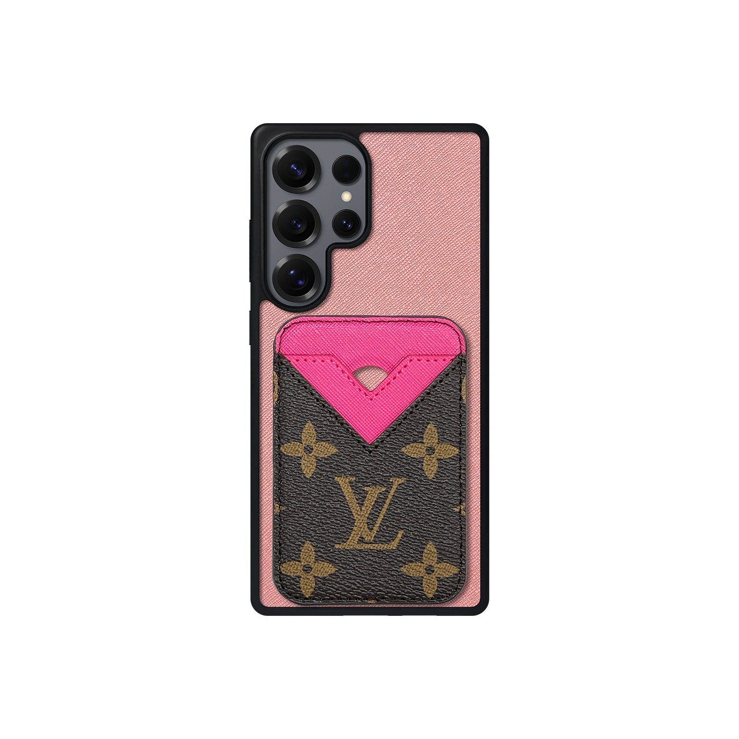 MAGSAFE CARDHOLDER LV PINK AND BROWN MONOGRAM