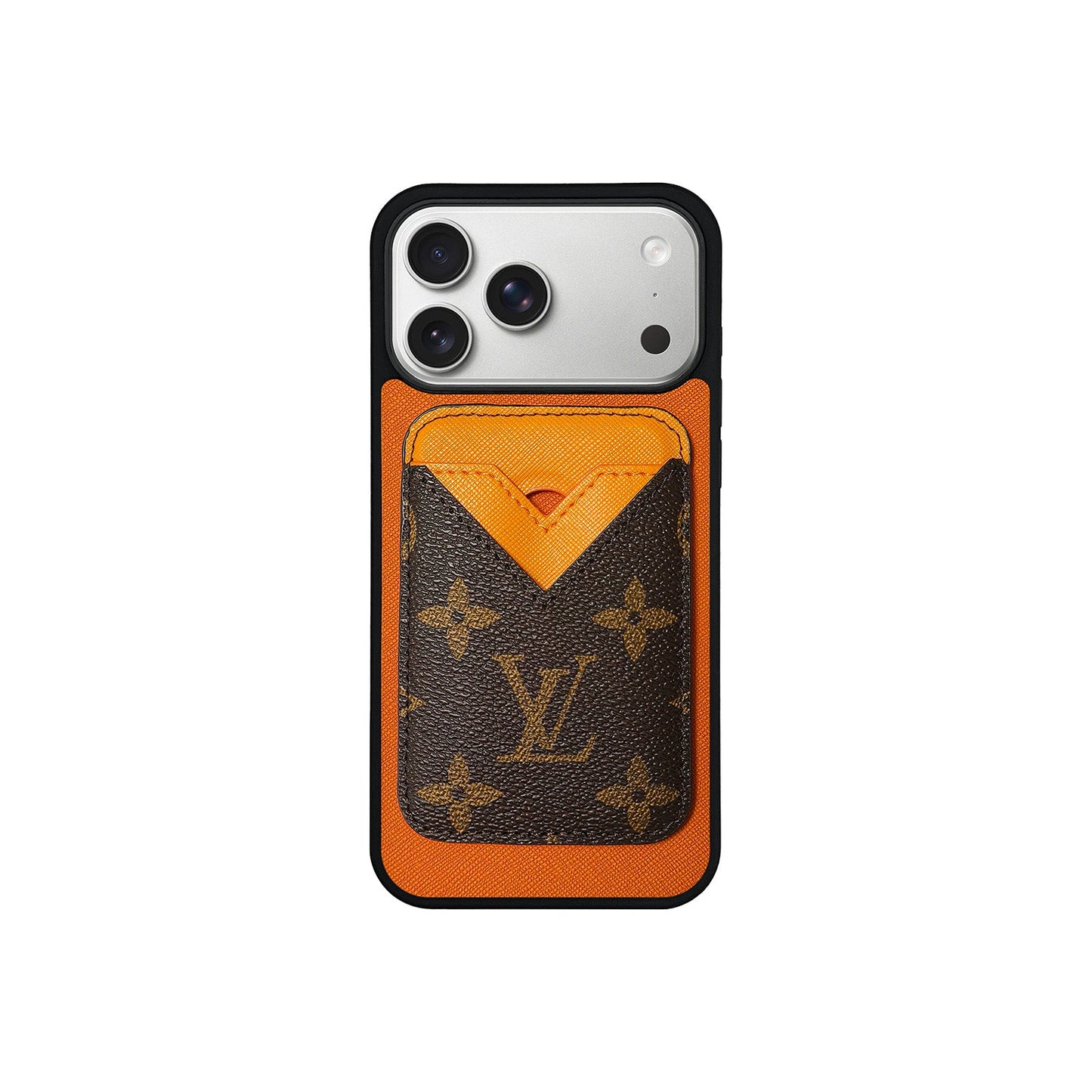 MAGSAFE CARDHOLDER LV ORANGE AND BROWN MONOGRAM