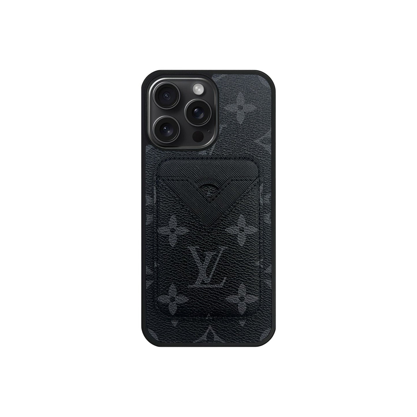 SET MAGSAFE CARDHOLDER LV MONOGRAM BLACK