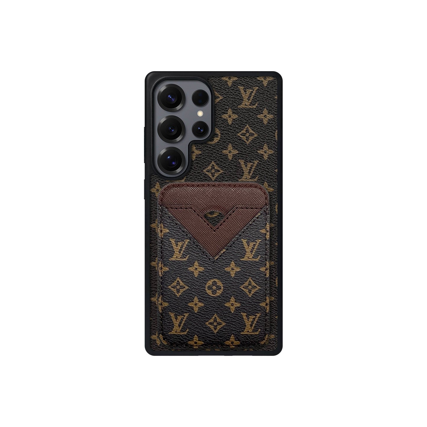 SET MAGSAFE CARDHOLDER LV SMALL MONOGRAM BROWN