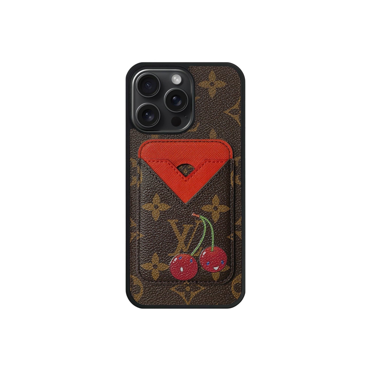 SET MAGSAFE CARDHOLDER LV CHERRY RED
