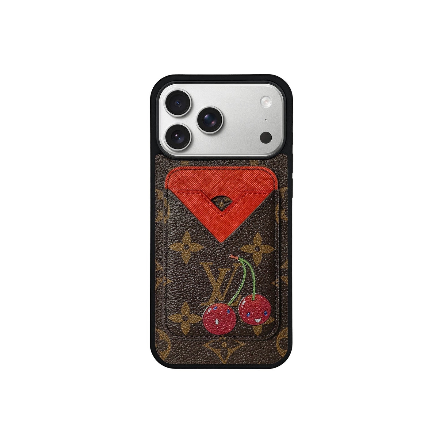 SET MAGSAFE CARDHOLDER LV CHERRY RED