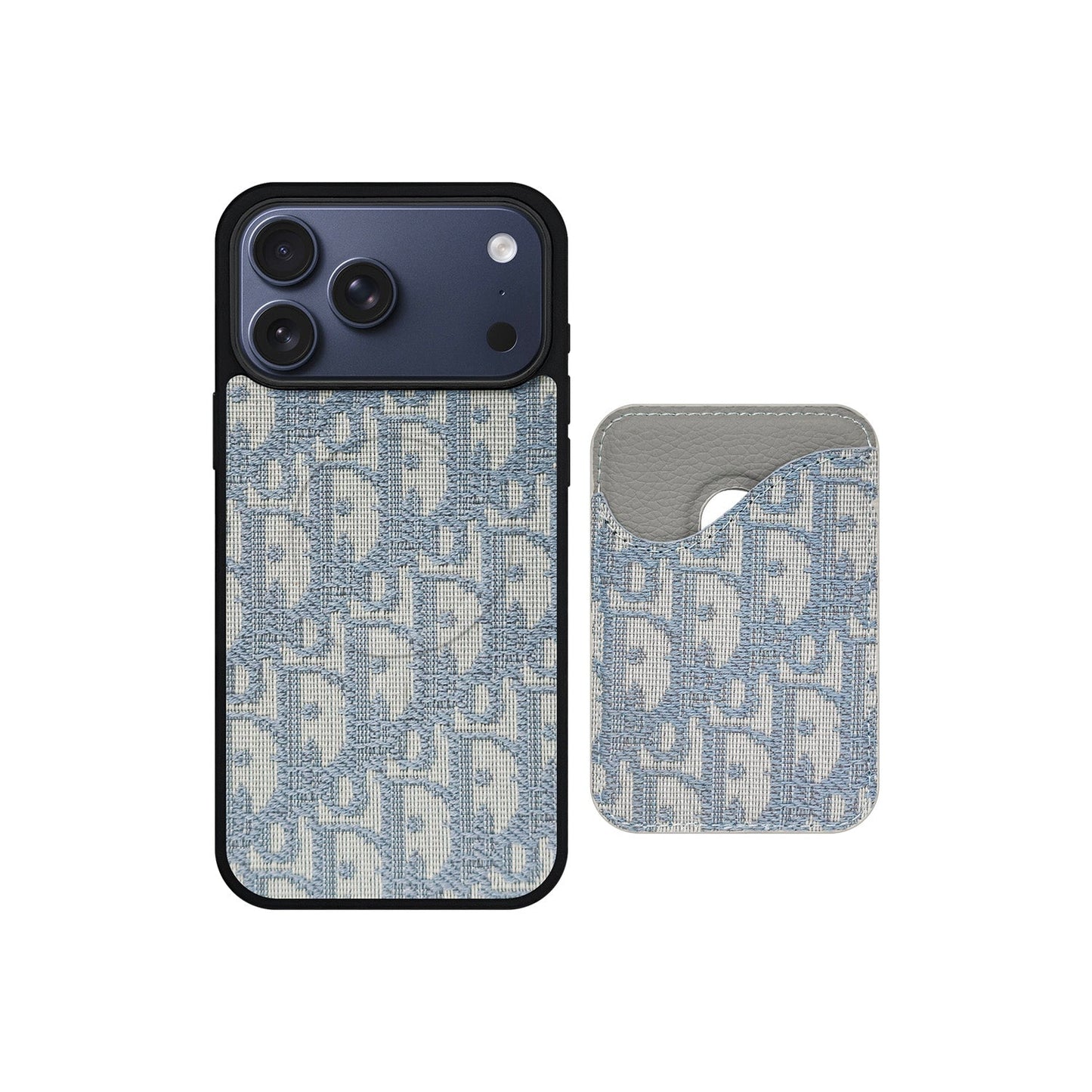 DD LIGHT BLUE MONOGRAM WITH MAGSAFE CARDHOLDER