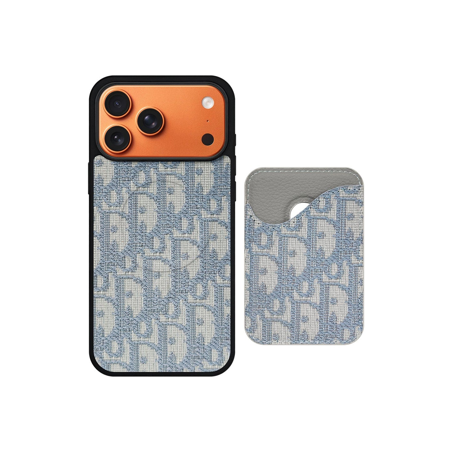 DD LIGHT BLUE MONOGRAM WITH MAGSAFE CARDHOLDER
