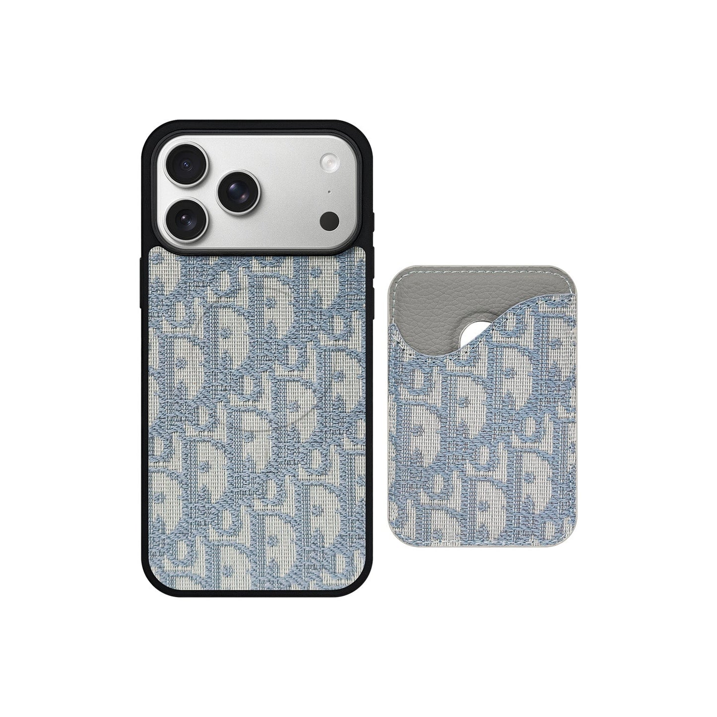 DD LIGHT BLUE MONOGRAM WITH MAGSAFE CARDHOLDER