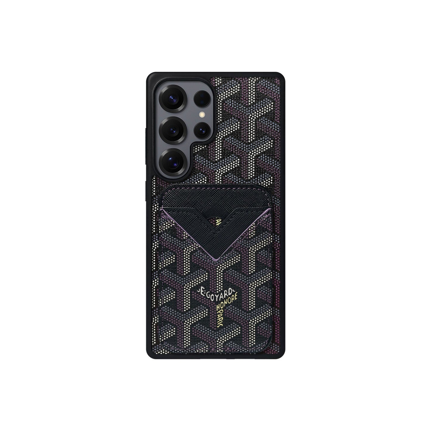 BLACK GYA MAGSAFE CARDHOLDER MONOGRAM