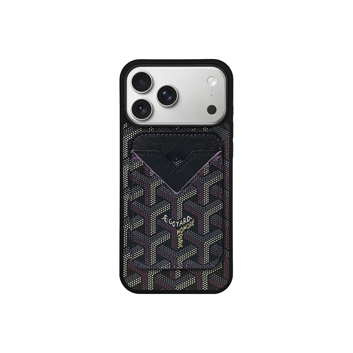 BLACK GYA MAGSAFE CARDHOLDER MONOGRAM