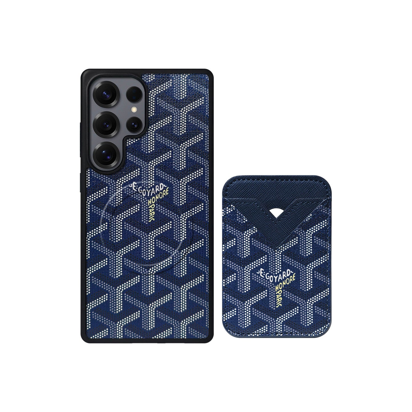 BLUE GYA MAGSAFE CARDHOLDER MONOGRAM