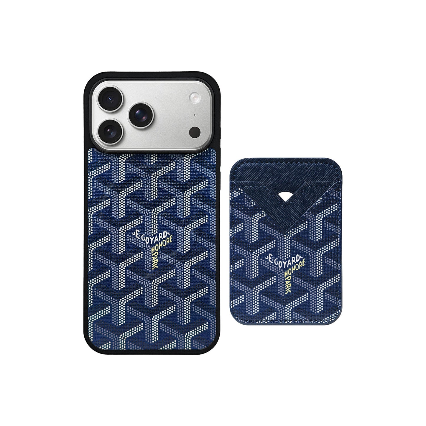 BLUE GYA MAGSAFE CARDHOLDER MONOGRAM
