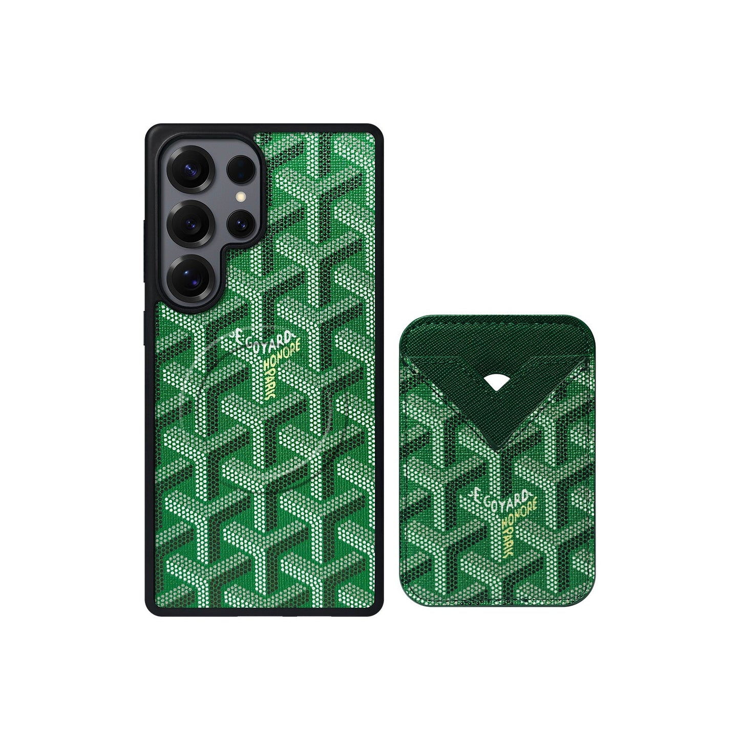GREEN GYA MAGSAFE CARDHOLDER MONOGRAM