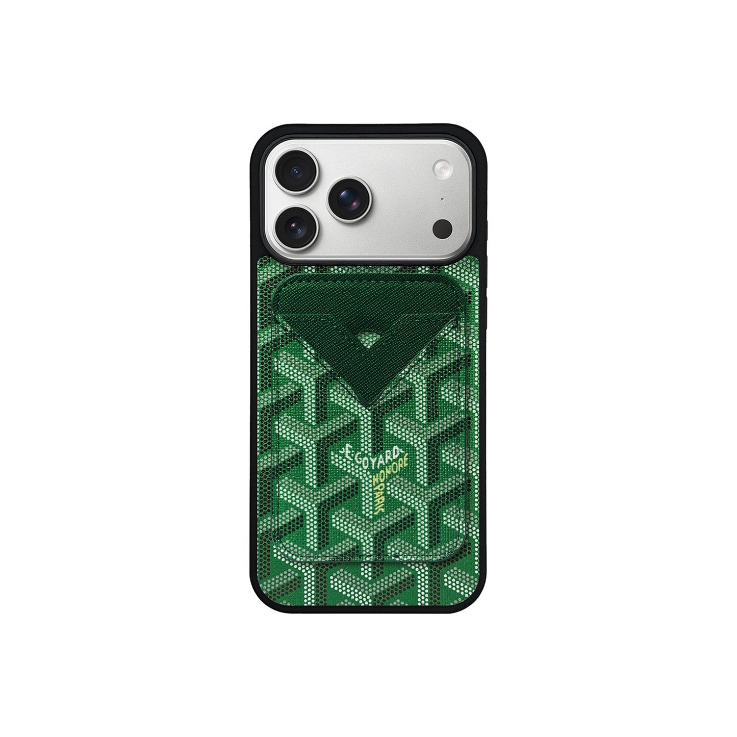 GREEN GYA MAGSAFE CARDHOLDER MONOGRAM