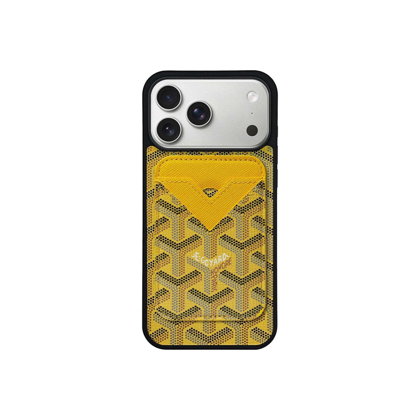 YELLOW GYA MAGSAFE CARDHOLDER MONOGRAM