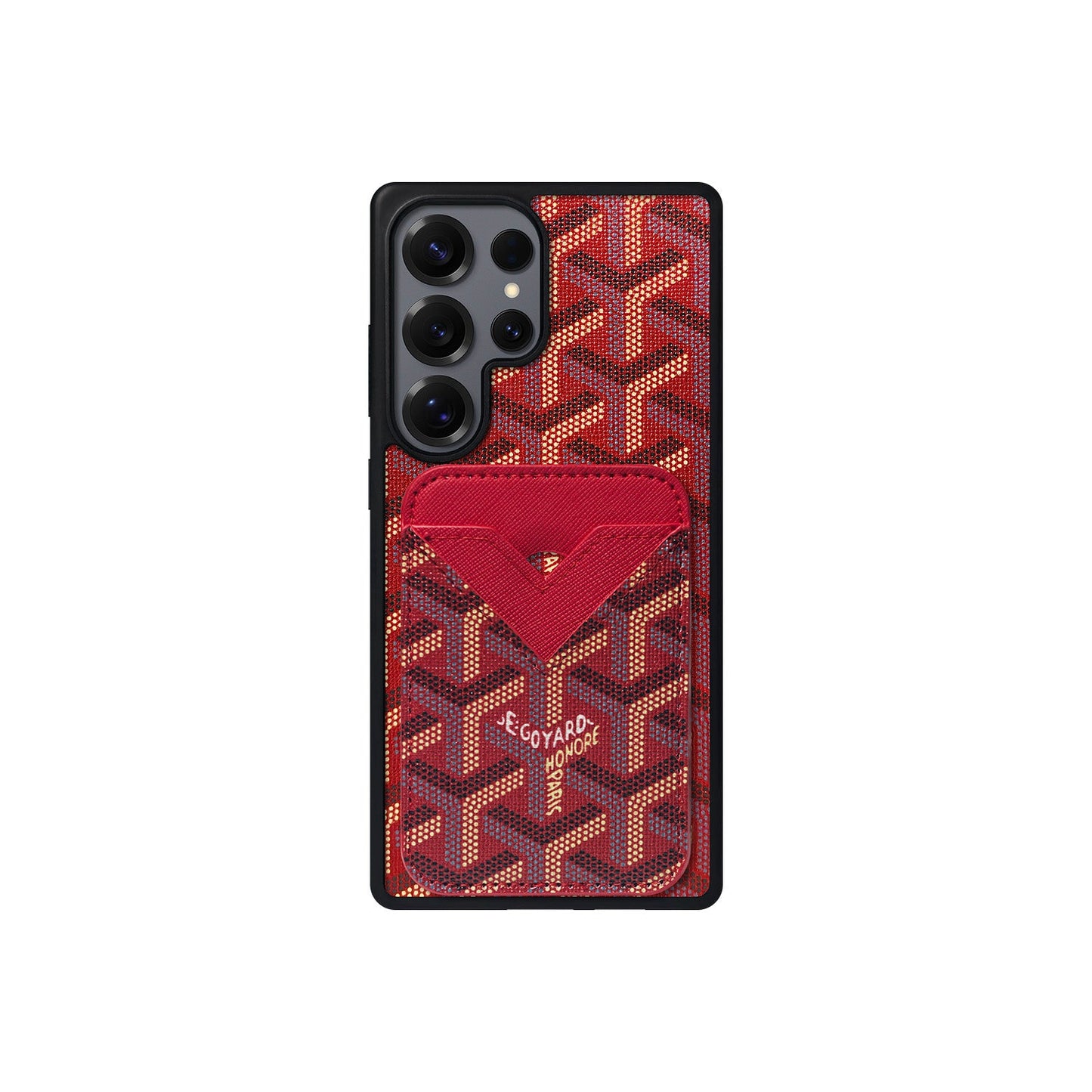 RED GYA MAGSAFE CARDHOLDER MONOGRAM