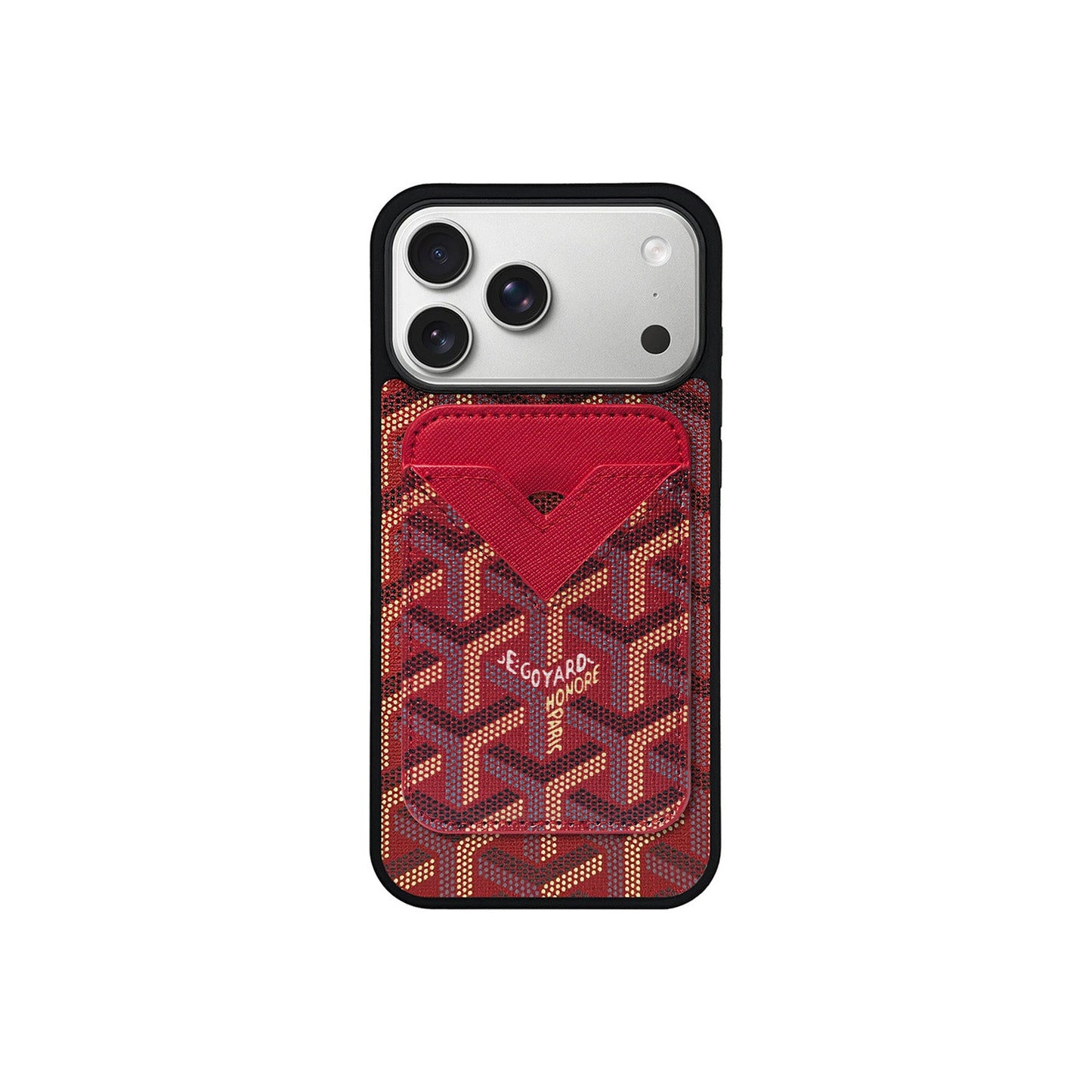 RED GYA MAGSAFE CARDHOLDER MONOGRAM