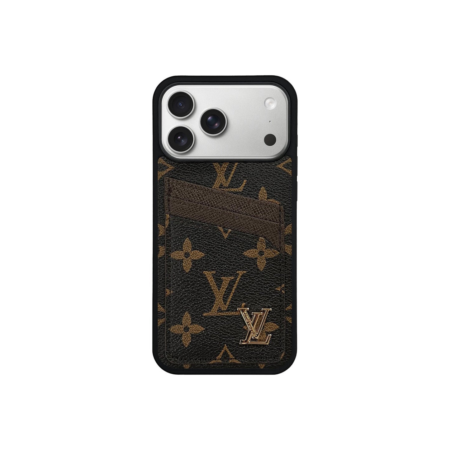 LV BROWN MONOGRAM CARDHOLDER FULLY COVERED