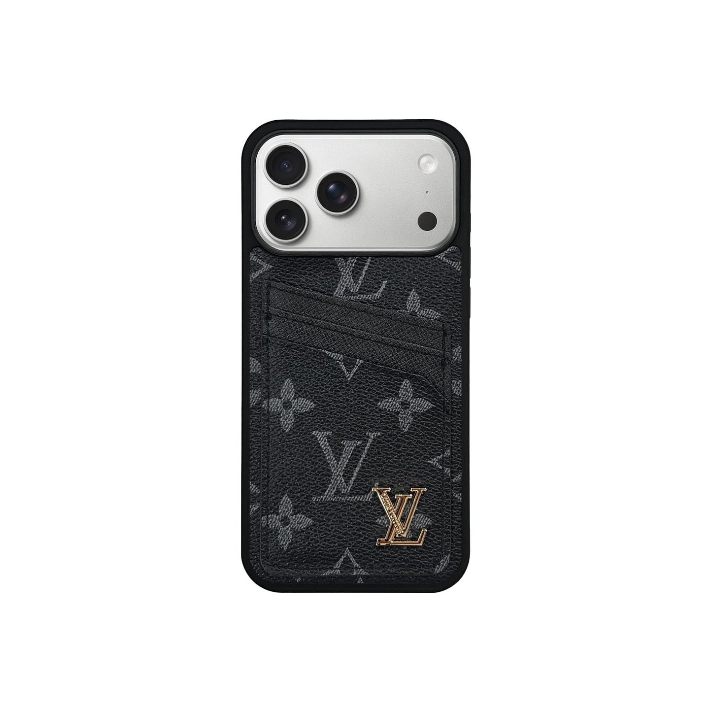 LV BLACK MONOGRAM CARDHOLDER FULLY COVERED