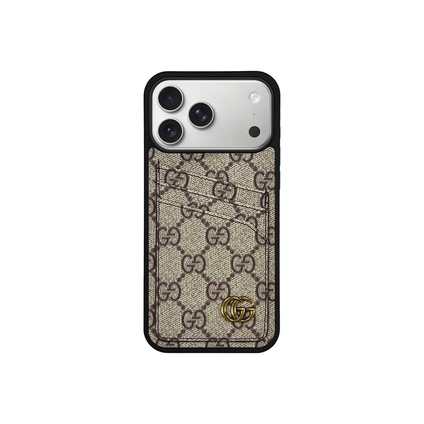 GG MONOGRAM CARDHOLDER FULLY COVERED