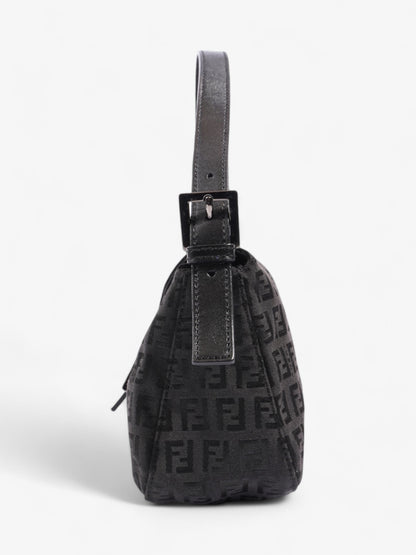 Fendi Baguette Canvas Black Shoulder Bag Canvas