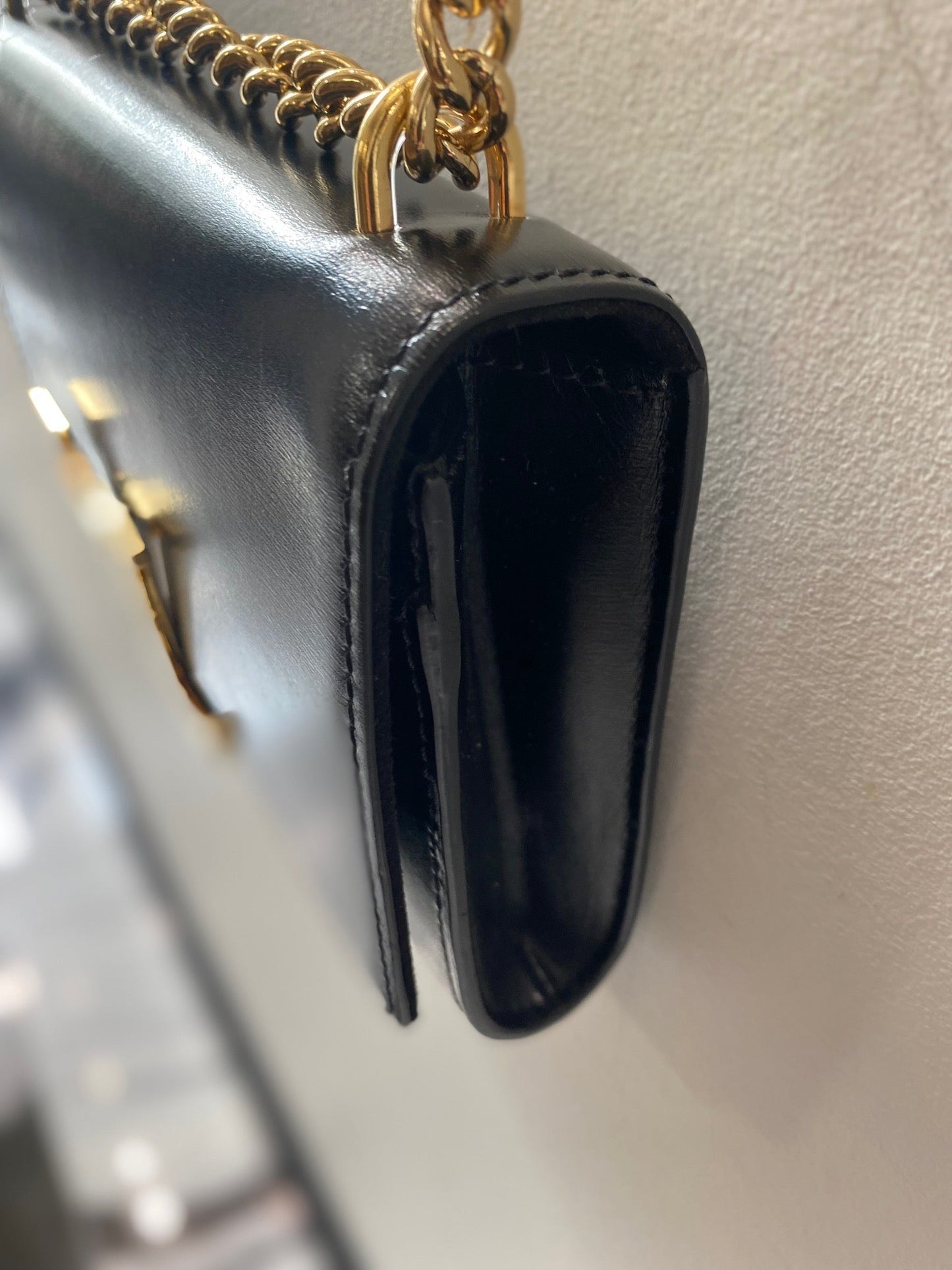 LOUIS VUITTON CALFSKIN LEATHER LOUISE CHAIN CROSSBODY