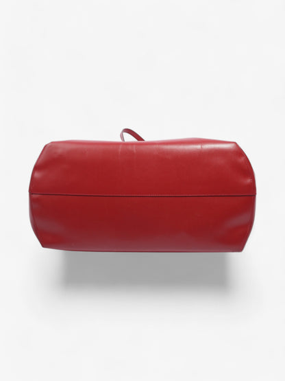 Fendi Tote Leather Red Tote Bag Style 26