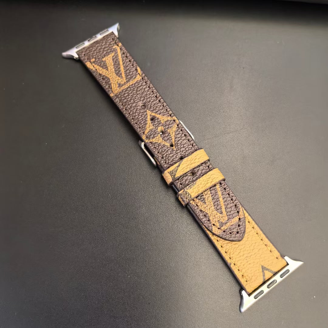 Monogram Leather Louis Vuitton Apple Watch Bands