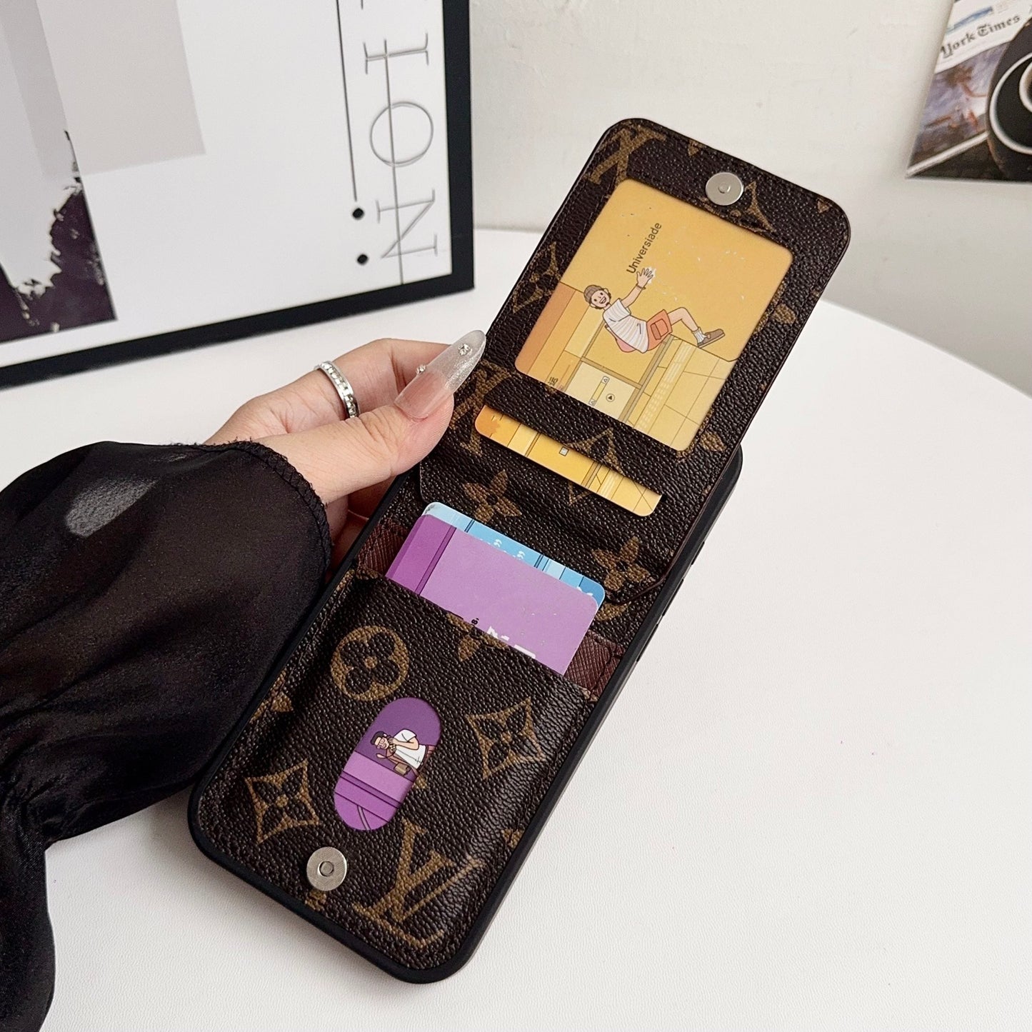 Louis Vuitton Card Holder iPhone Case for 17 Series