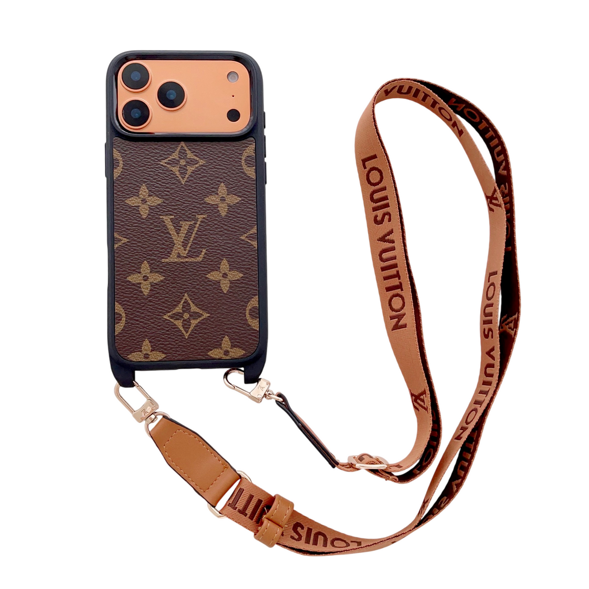 Lv Classic Monogram Iphone Case Crossbody For 13-17 / Pro / Pro Max / 18 Pro / 18 Pro Max