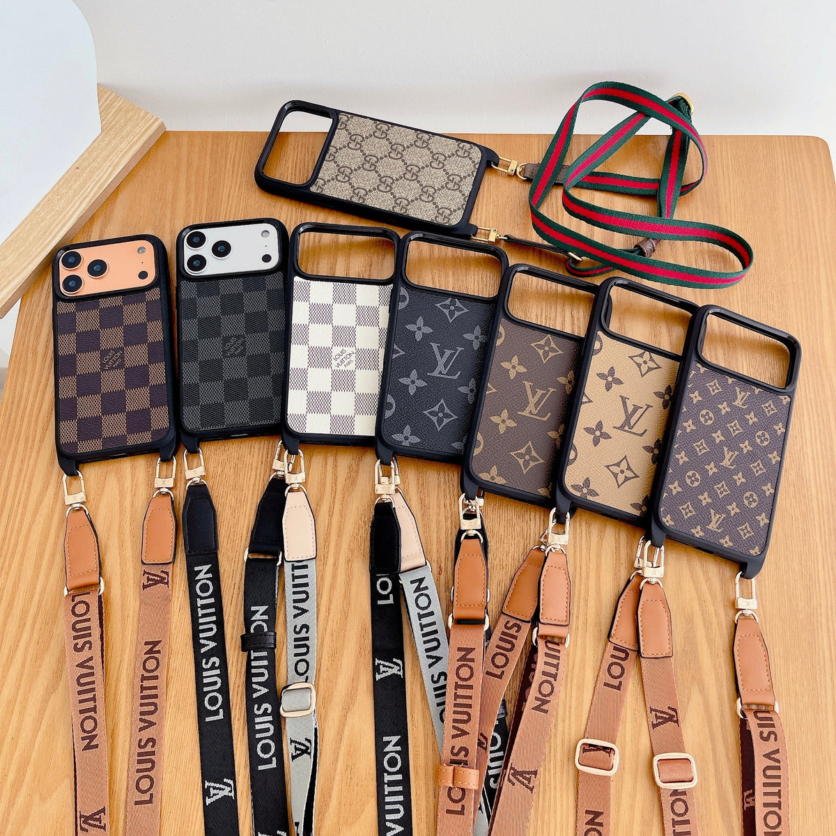 Lv Classic Monogram Iphone Case Crossbody For 13-17 / Pro / Pro Max / 18 Pro / 18 Pro Max