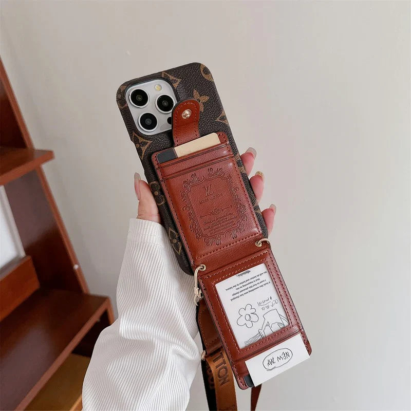 Fashion Cardholder Case Crossbody Strap For Iphone Case / 18 Pro / 18 Pro Max
