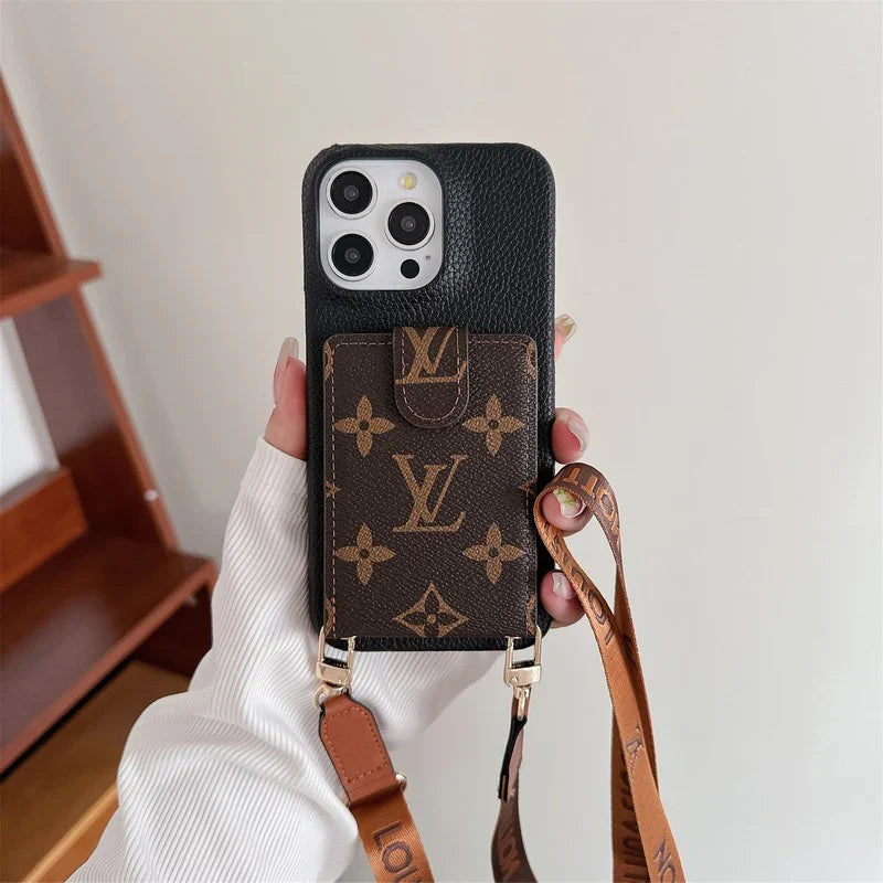 Fashion Cardholder Case Crossbody Strap For Iphone Case / 18 Pro / 18 Pro Max