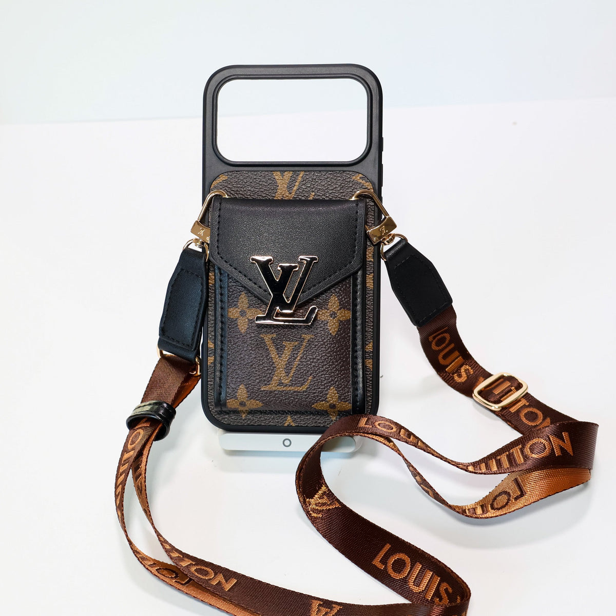 Lv Crossbody Iphone 17 Series Case Card Holder / 18 Pro / 18 Pro Max