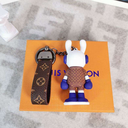 Louis Vuitton Bag Charm Keychain DJ Bunny Boxer