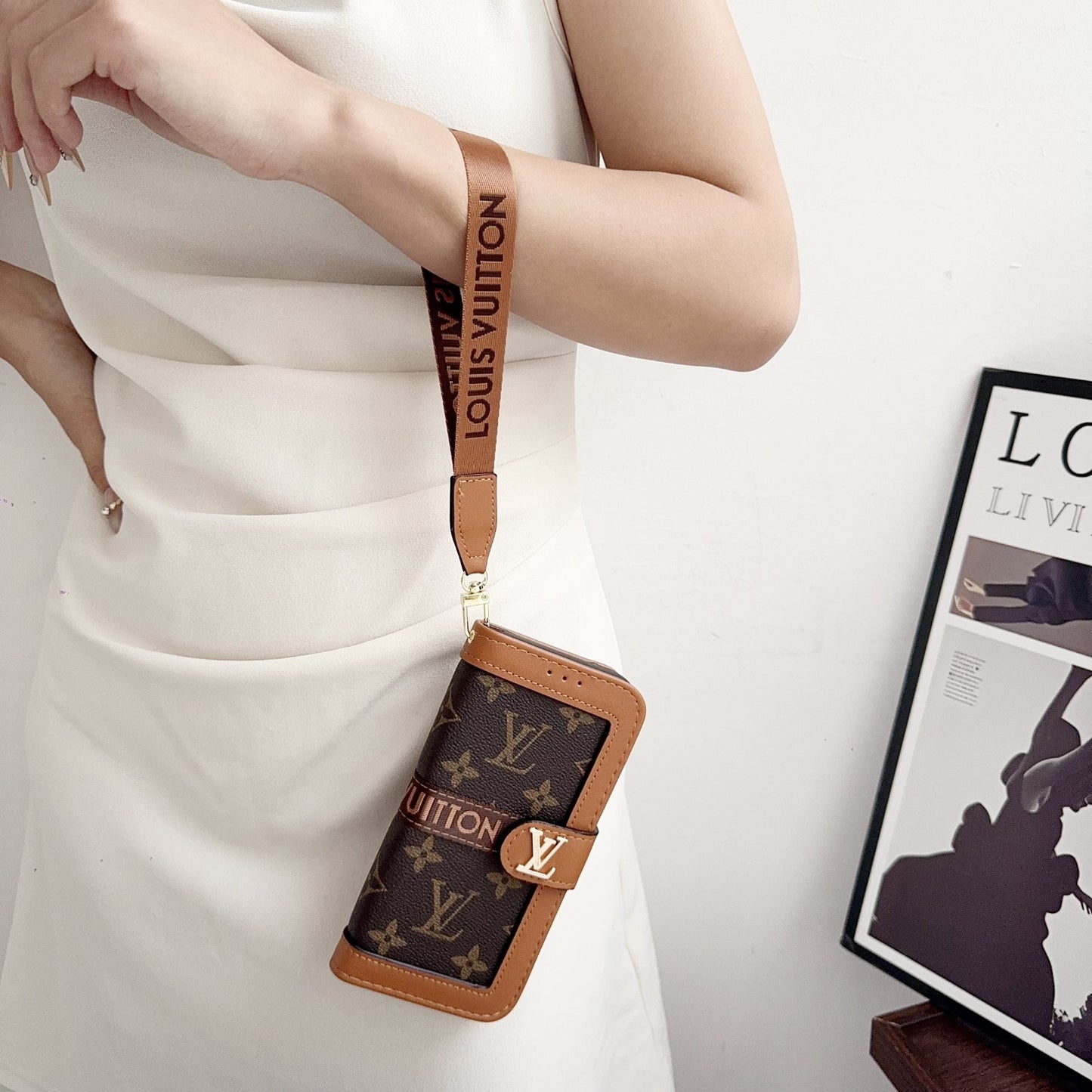 Louis Vuitton Flip Folio iPhone Case for 17/Pro/Pro Max/Air
