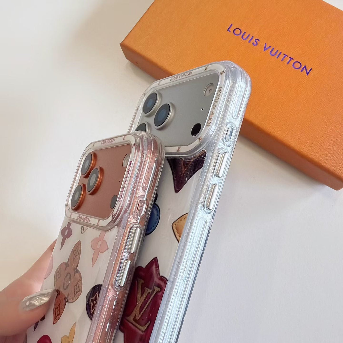 Multicolor Monogram White Lv Case Iphone 14-17 / Pro / Pro Max / 18 Pro / 18 Pro Max