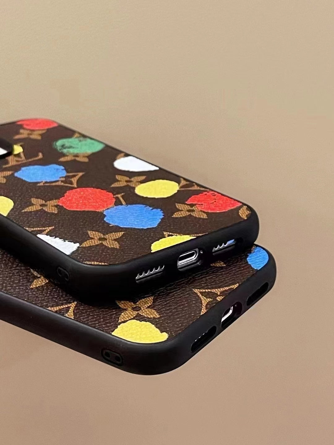 LV iPhone Case Paint Spots Design for iPhone