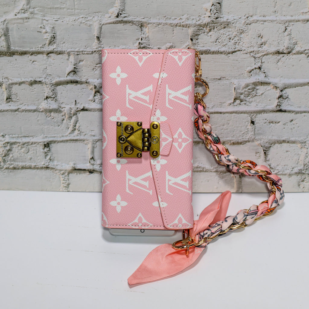 Louis Vuitton iPhone Case Pink Monogram for 17/Pro/Pro Max/ Air