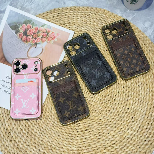 LV Pattern Leather iPhone Case 1217 / Pro / Pro Max / Plus / Air