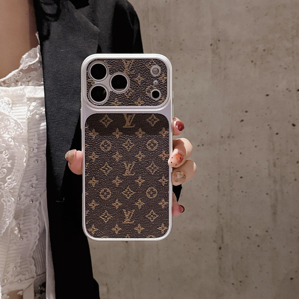 Lv Small Monogram Iphone Case 14-17 / Pro / Pro Max / 18 Pro / 18 Pro Max