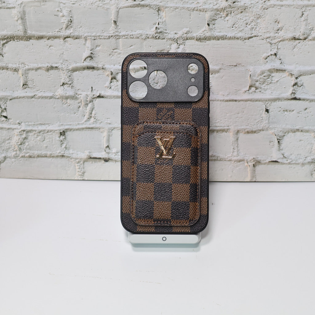 LV Style Card Holder Phone Case