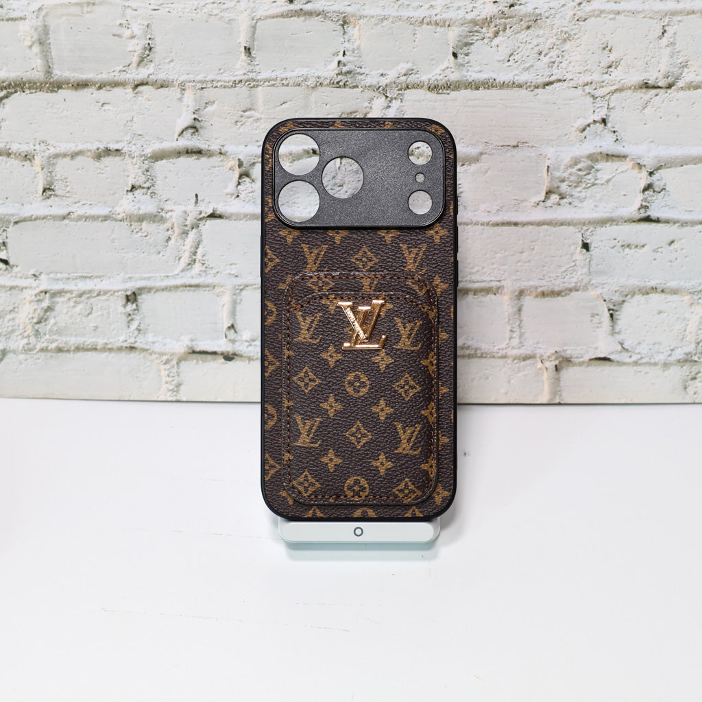 LV Style Card Holder Phone Case