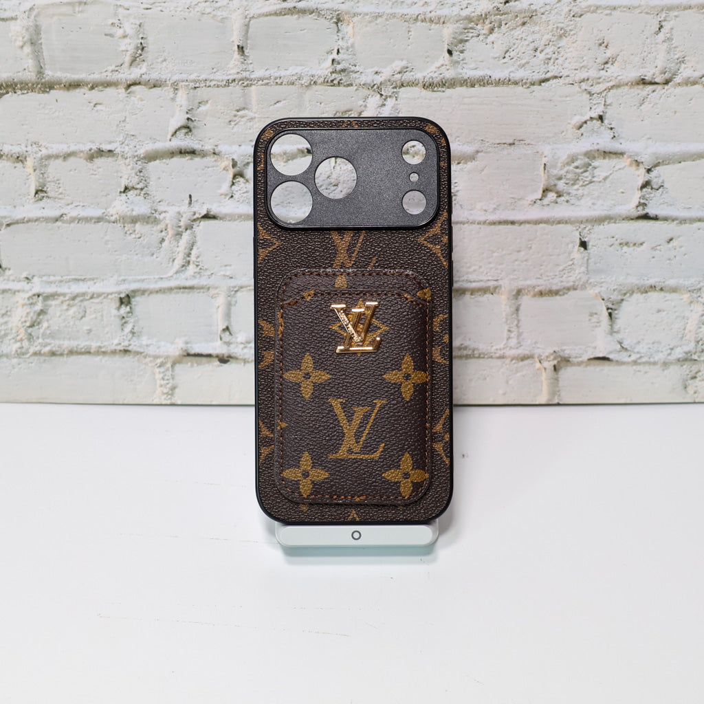 LV Style Card Holder Phone Case