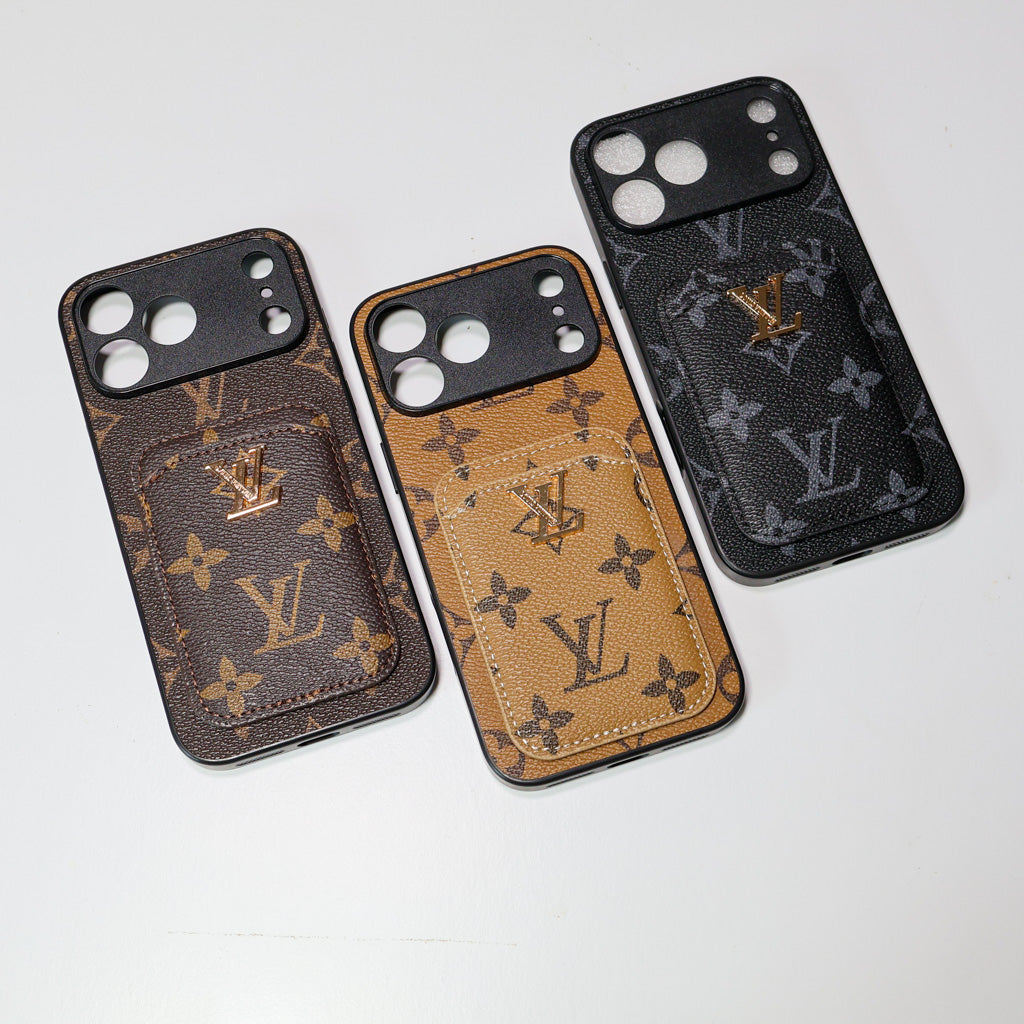LV Style Card Holder Phone Case