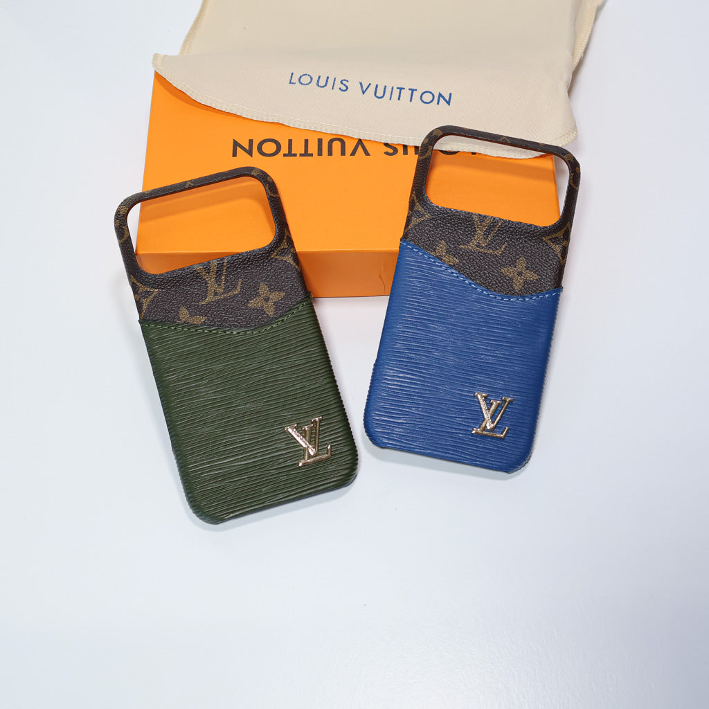 LV Case iPhone 17 Accent Leather